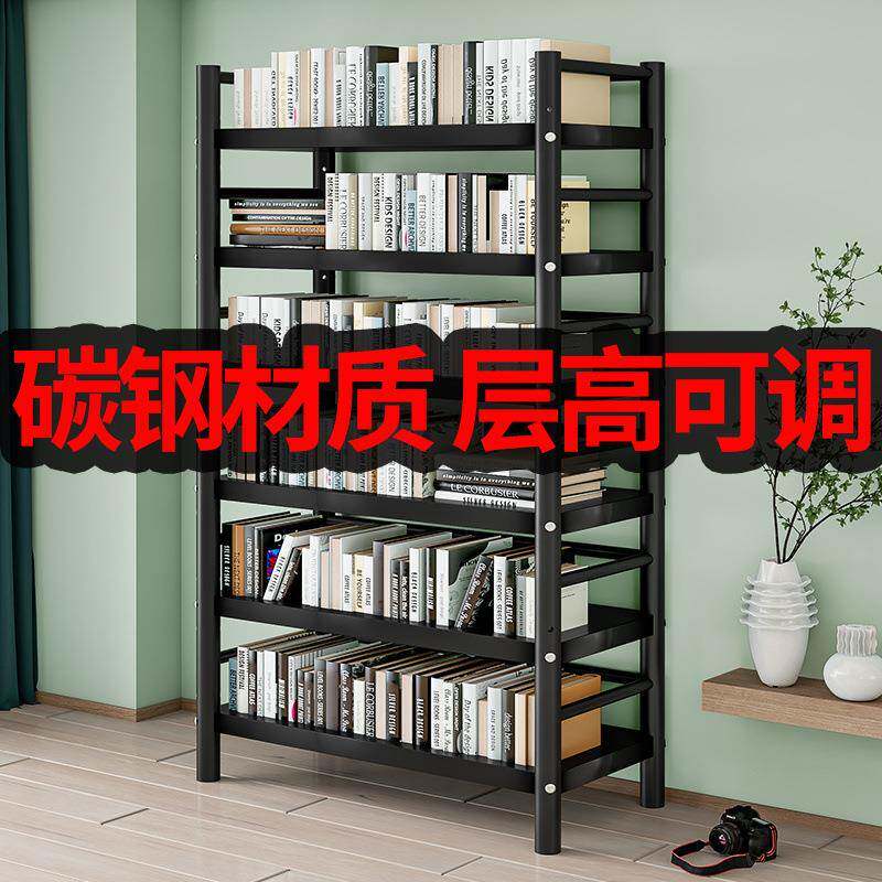 简易落地书架宿舍厨房客厅浴室多层家用置物架学生滑轮铁艺移动厂