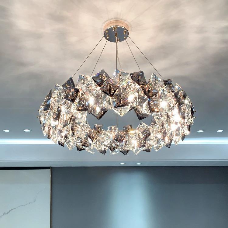后现代轻奢水晶吊灯客厅灯简约现代大气卧室灯餐厅灯2025年新款