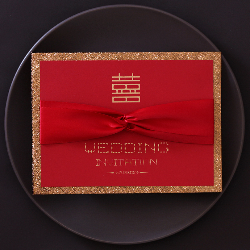 喜帖结婚请柬个性中国风高档定制照片创意中式高端婚礼请帖