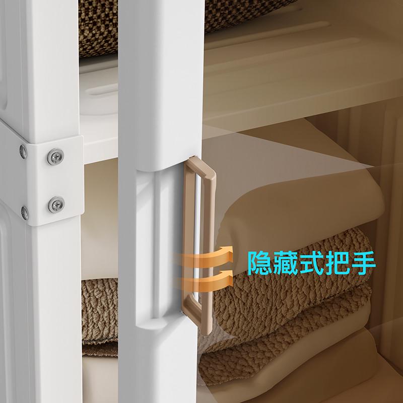 蚂蚁盒子简约现代衣柜塑料家用卧室小户型大容量收纳可折叠衣柜