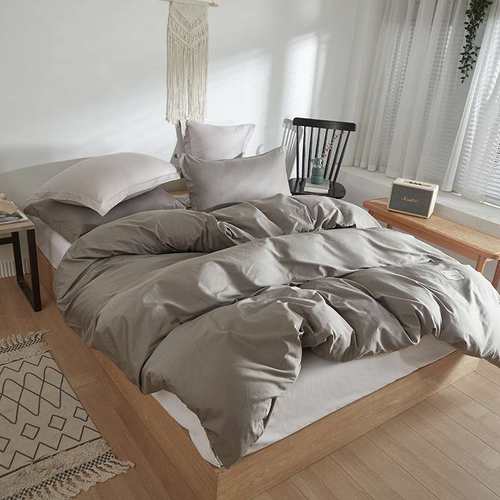 全棉纯色被套单件100纯棉150x200学生宿舍1.5mx200x230单双人被罩