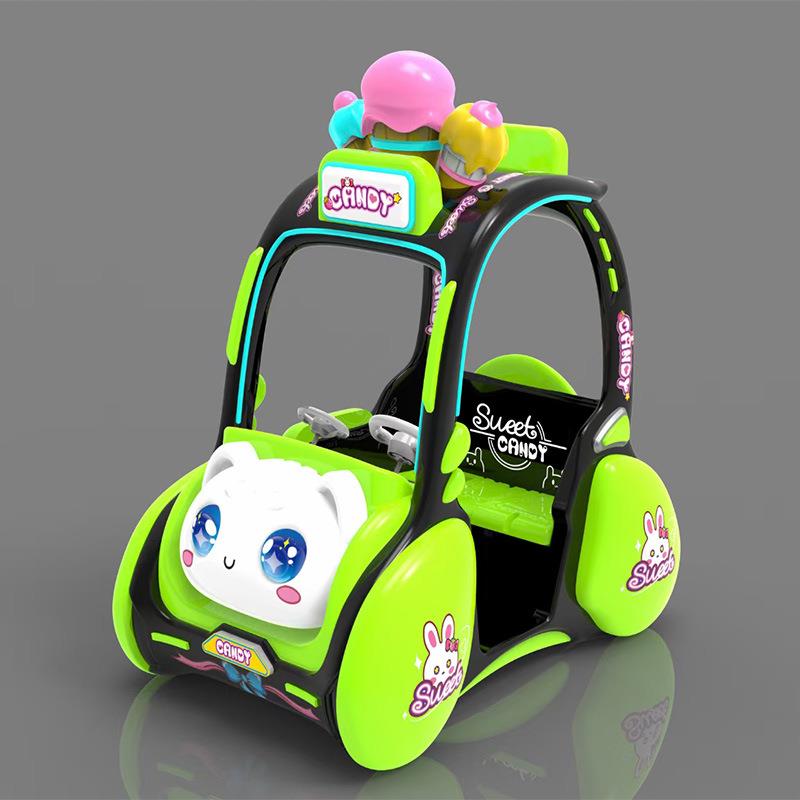 新款儿童碰碰车广场电动双人成年摆摊夜市发光游乐车大型游乐设备
