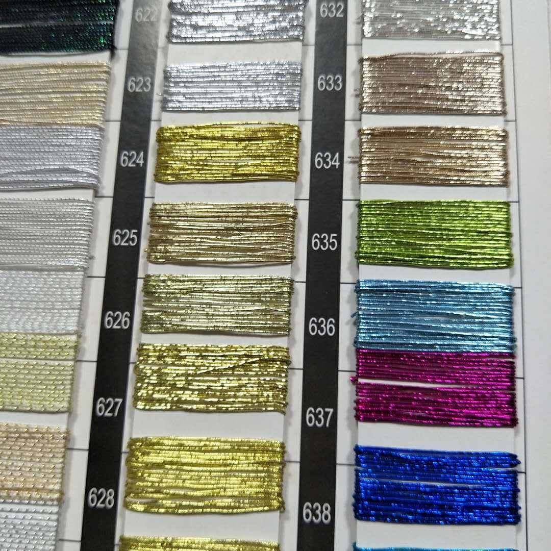 人造丝金银丝包心线4芯骨线服装绣花骨心伴金银包心绳