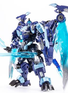 金宝变形玩具8871B小比例湛蓝冰龙KO蓝龙男孩机器人模型