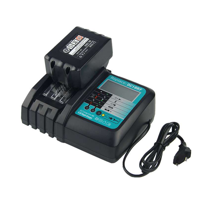 替代mkitα牡田充电器6A快充DC18RF 带LCD屏幕显示DC18RC充电器