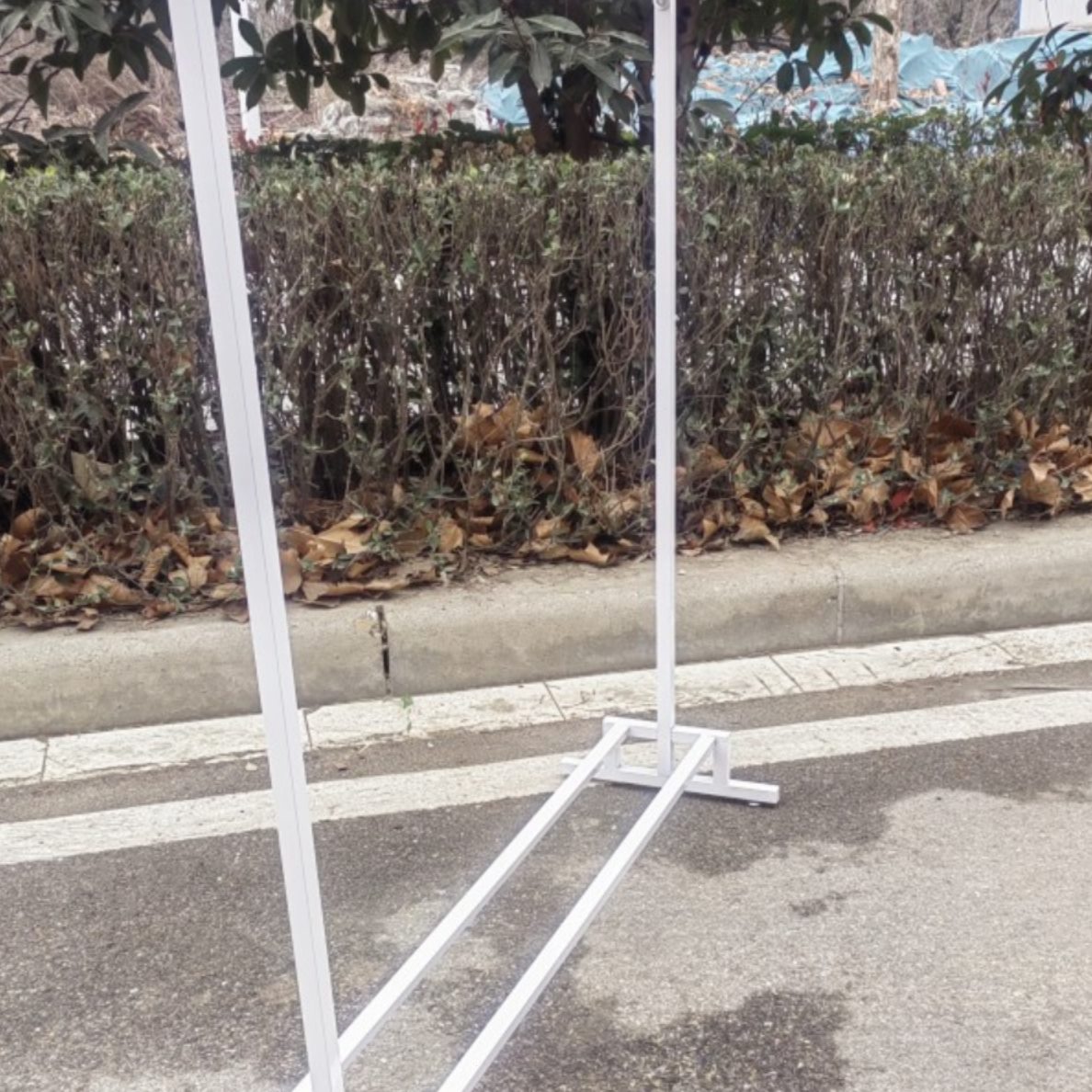 欧式 展示架婚纱陈列服装店货架挂服装架龙 门衣架架铁艺侧落地式