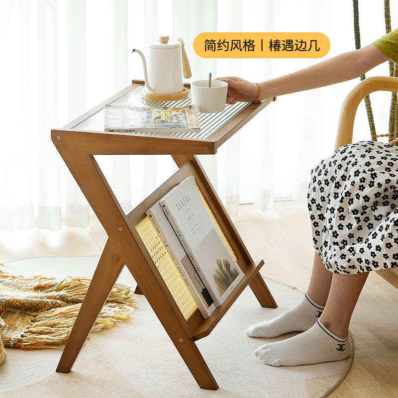 小桌子客厅卧室床头沙发边几茶几角几咖啡桌创意小户型实木日式竹