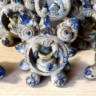 瓦猫云南元宝瓦猫手工陶瓷猫创意礼品开业小摆件大理巍山瓦猫