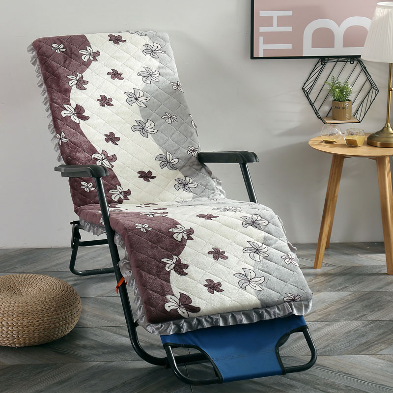 加厚秋冬季毛绒躺椅垫子四季通用海绵垫椅子坐垫木沙发座垫可拆洗