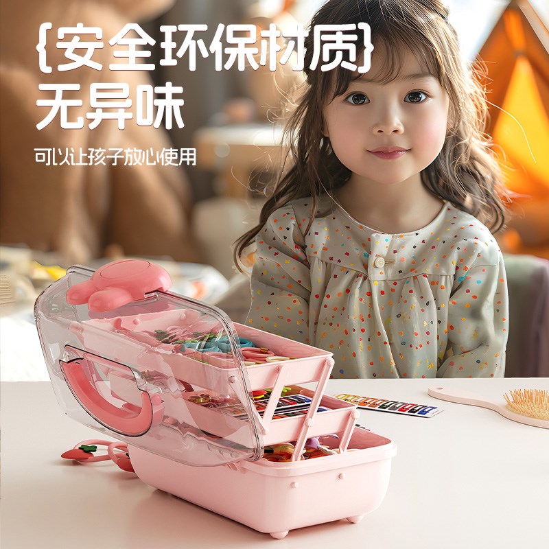 儿童饰品头绳收纳盒6岁以上小女孩7一9十小女礼物