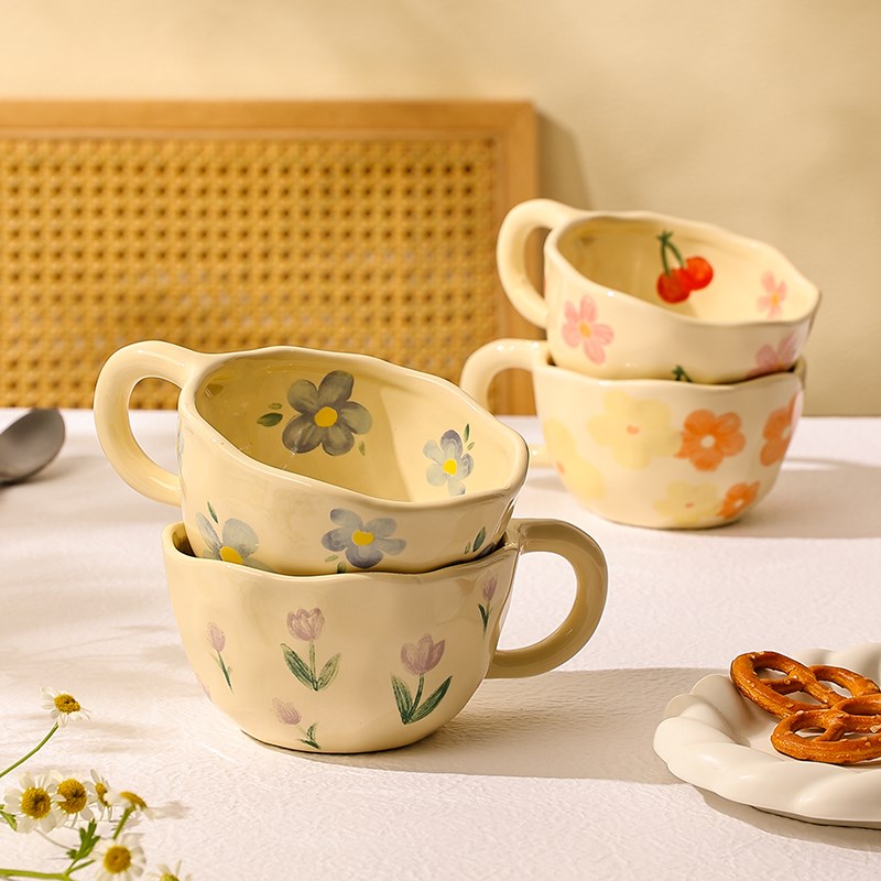 奶fufu小众设计感女礼物情侣杯网红女士陶瓷杯