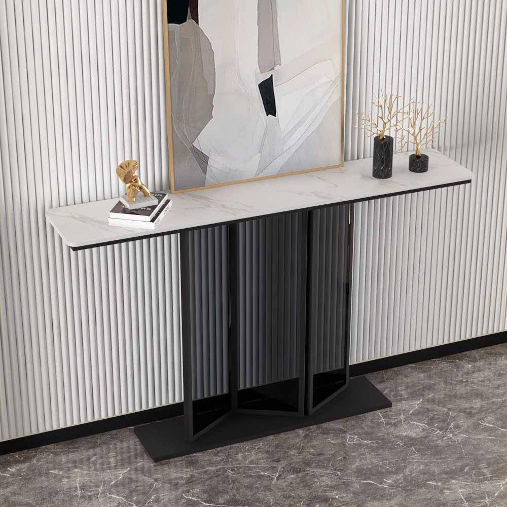 【折扣价】轻奢玄关台现代极简岩板亚克力玄关桌入户装饰端景台新