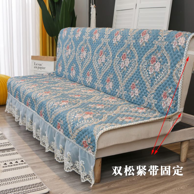 两用简易扶手防滑无三人可折叠沙发床单人小型沙发垫四季通用套罩