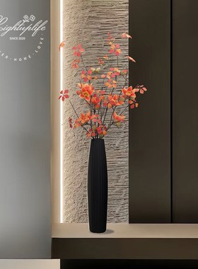 入户玄关装饰摆件花瓶仿真花艺绿植轻奢高档大客厅电视柜地台摆设