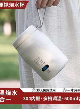 便携式电热杯多功能暖奶器旅行水壶家用保温烧水杯办公室电热水杯