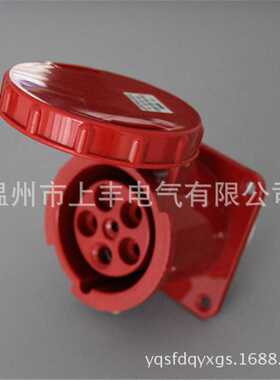 SFE温州上丰 工业防水暗装直式插座63A/3P+N+E/380V/IP67 SF-335