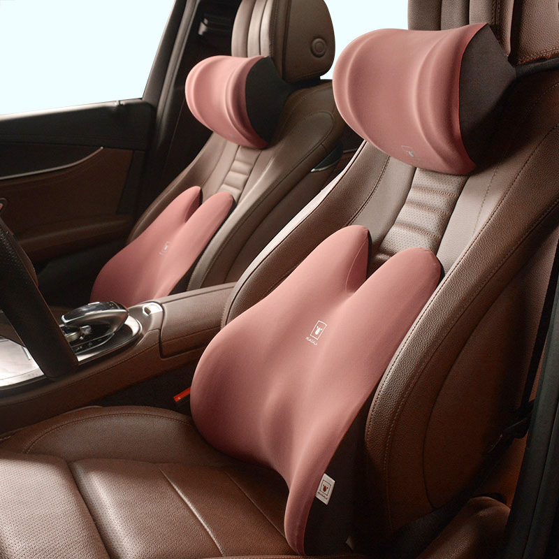 汽车头枕护颈枕车用颈椎枕头颈枕腰靠记忆棉座椅靠垫靠枕车载套装