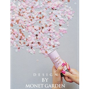 c手持小礼花炮结婚开业用品弹簧驱动礼宾花喷花筒五彩纸屑婚礼