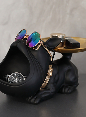 大嘴狗进门入户玄意钥匙收纳摆件客厅乔居创关装饰品家迁新居礼物