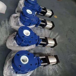 手动 Z644TC气动陶瓷双闸板阀 放料 矿浆 欣弘阀门 电动
