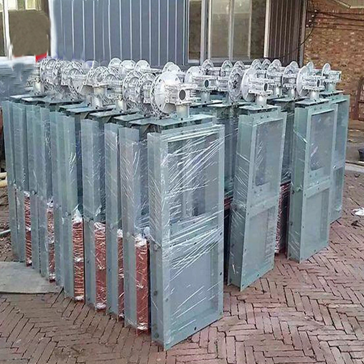 手电一体闸板阀 手动方形插板阀 DN300平板法兰闸阀 耐高温阀门