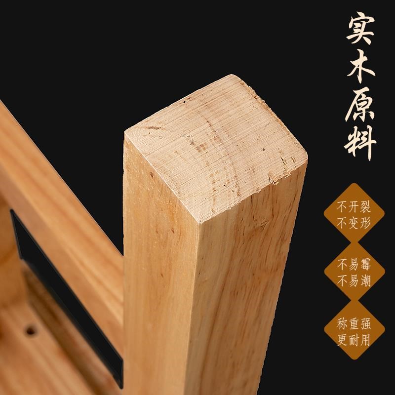 实木方凳子手机店凳家用餐椅新中式成人梯子厂价直销商用四方高凳