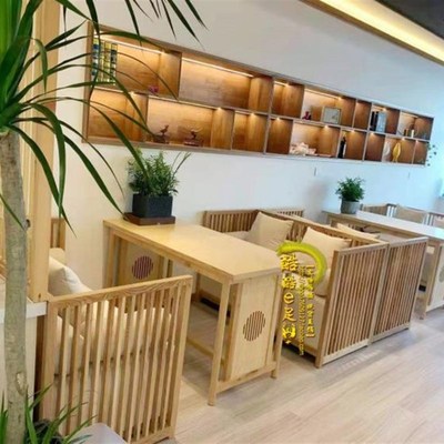 热销售楼部处洽谈沙发茶楼餐厅双人桌椅会所休息接待卡座酒店家具