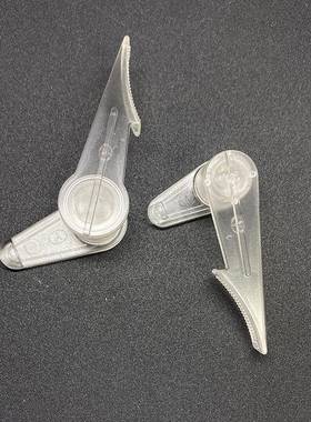 可拆卸灯饰配件LED吸顶灯灯罩卡子底盘卡脚旋卡PP白色料透明旋卡