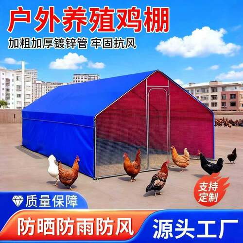 鸡棚鸡笼户外特大号家禽养殖兔笼防雨孔雀搭建鸽笼大型家用鸡舍