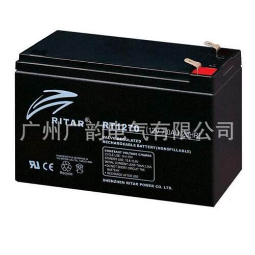瑞达蓄电池RT12-12风力变浆蓄电池12V7AH铅酸储能蓄电池