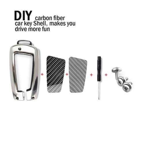 适用宝马123456系G30钥匙壳扣X1X2X3X4X5X6M碳纤维锌合金汽车配件