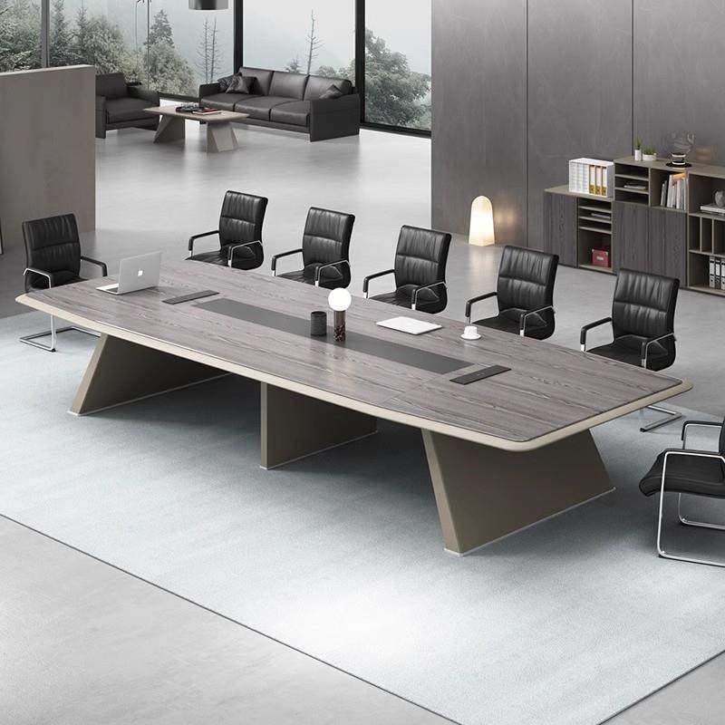 会议桌简约现代加厚大型长条桌办公洽谈桌培训桌子会议室桌椅组合