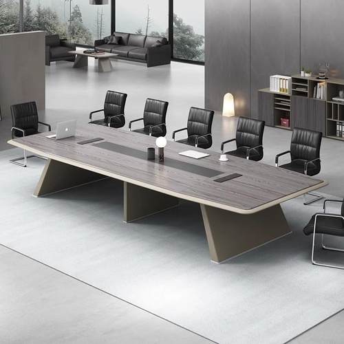 会议桌简约现代加厚大型长条桌办公洽谈桌培训桌子会议室桌椅组合