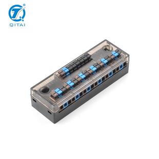 IO信号分线盒防尘电源分线接线QMT281-6信号接线端子排工厂直销
