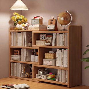 桌面伸缩书架工位办公桌书桌置物架书柜学生宿舍简易桌上分层架子