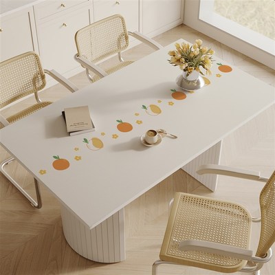 3.5mm加厚餐桌垫2025年新款轻奢高级感防水防油免洗桌布桌面垫wd