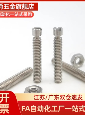 FFH11-D3/D4/D5/D6-L15/L20拉伸弹簧支柱一字槽带环槽全牙型SBSPO