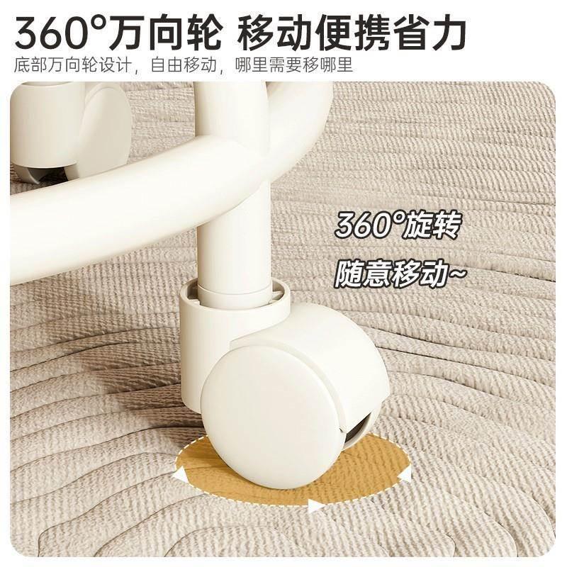 万向轮小凳子家用客厅沙发凳简约滑轮矮凳皮质茶几圆凳带轮小板凳