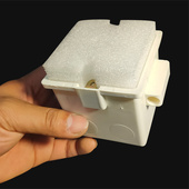 6型线盒填充泡沫预埋封堵模块堵头新款 P底盒保护盖板直销