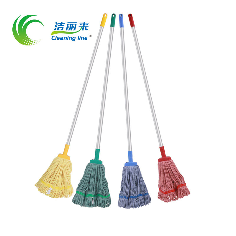 洁丽来分色水拖把墩布螺纹拖把头铝杆轻便拖把棉线湿拖 四套装,家庭/个人清洁工具,水拖,淘宝优惠券,粉丝福利购,淘宝优惠卷