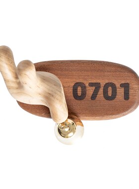 设计入户商铺门铃万事o乔迁礼品原上城个性独特实木装饰摆件