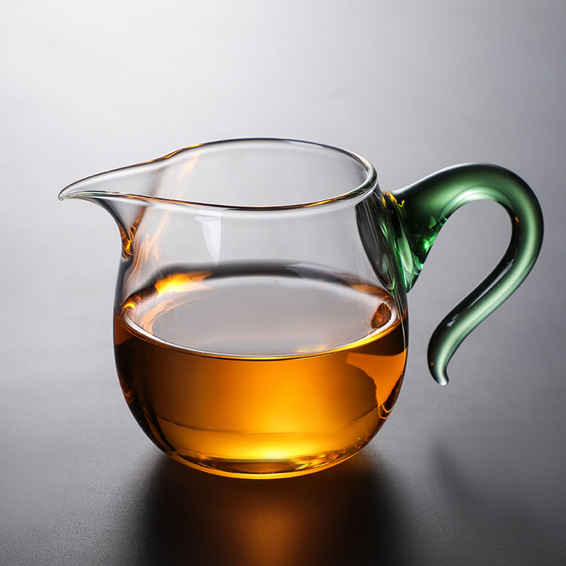 玻璃公道杯加厚耐热分茶器一体功夫茶具倒茶过滤茶漏公杯套装