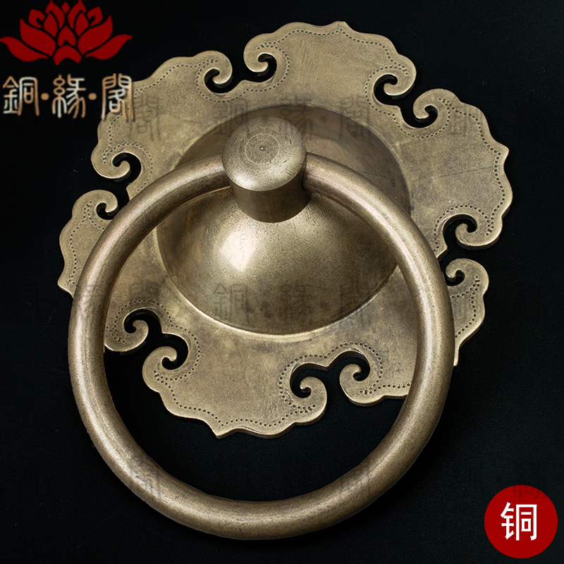 仿古拉手古铜中式大门把手拉把老式木门门环复古双开门拉环