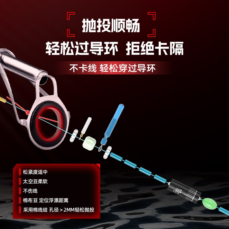佳钓尼路滑线组套装成品滑漂钓组矶竿钓远投路亚线组专用大物主线