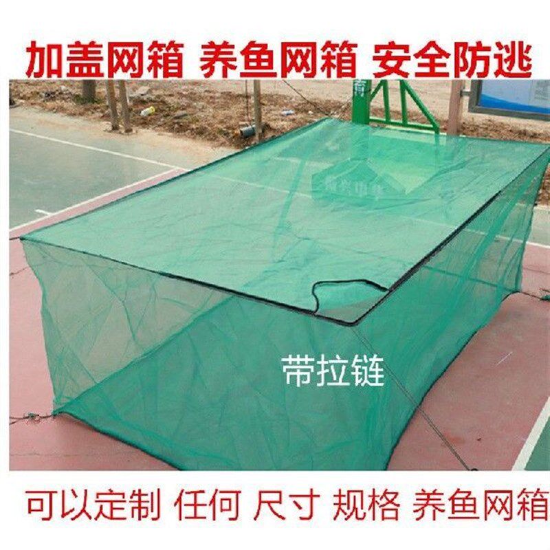 加厚养鱼专用鳝加盖网箱箱网鱼养殖巢养鱼网箱存鱼网箱专用大号新