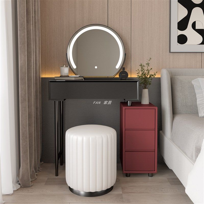 小型实木梳妆台卧室现简约收纳柜一体轻奢高级奶油风c桌,住宅家具,梳妆台/桌,淘宝优惠券,粉丝福利购,淘宝优惠卷