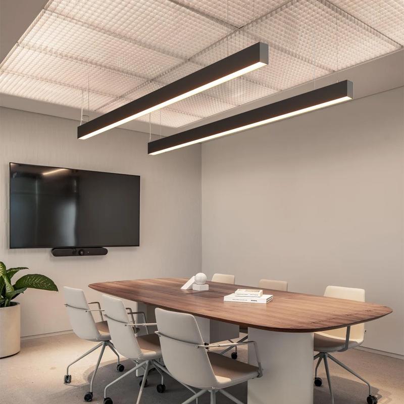 【折扣价】铝材led长条灯办公室吊灯护眼防眩长条灯工位无缝拼接