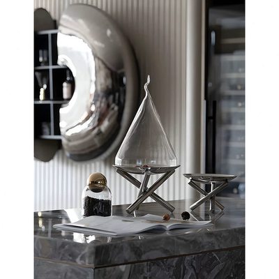 酒具轻奢样板间盘八度蛋糕储物罐客厅餐边柜装饰品摆件空间售楼处