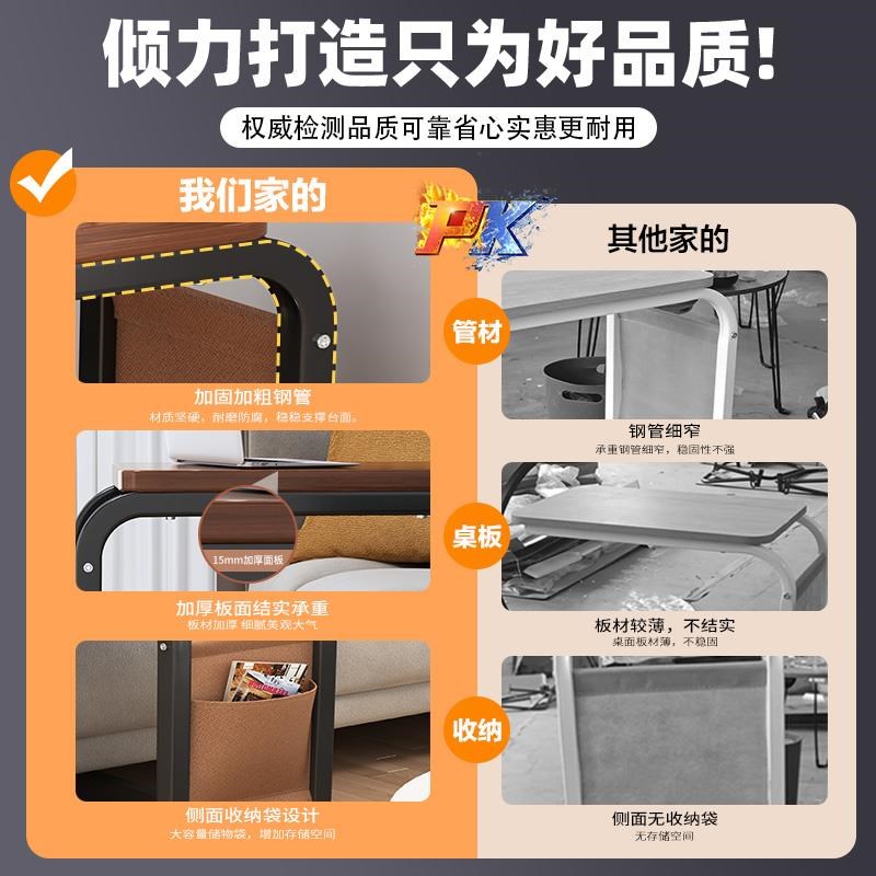 可移动小茶几小桌子客厅家用置物架简约小推车沙发边几床边桌