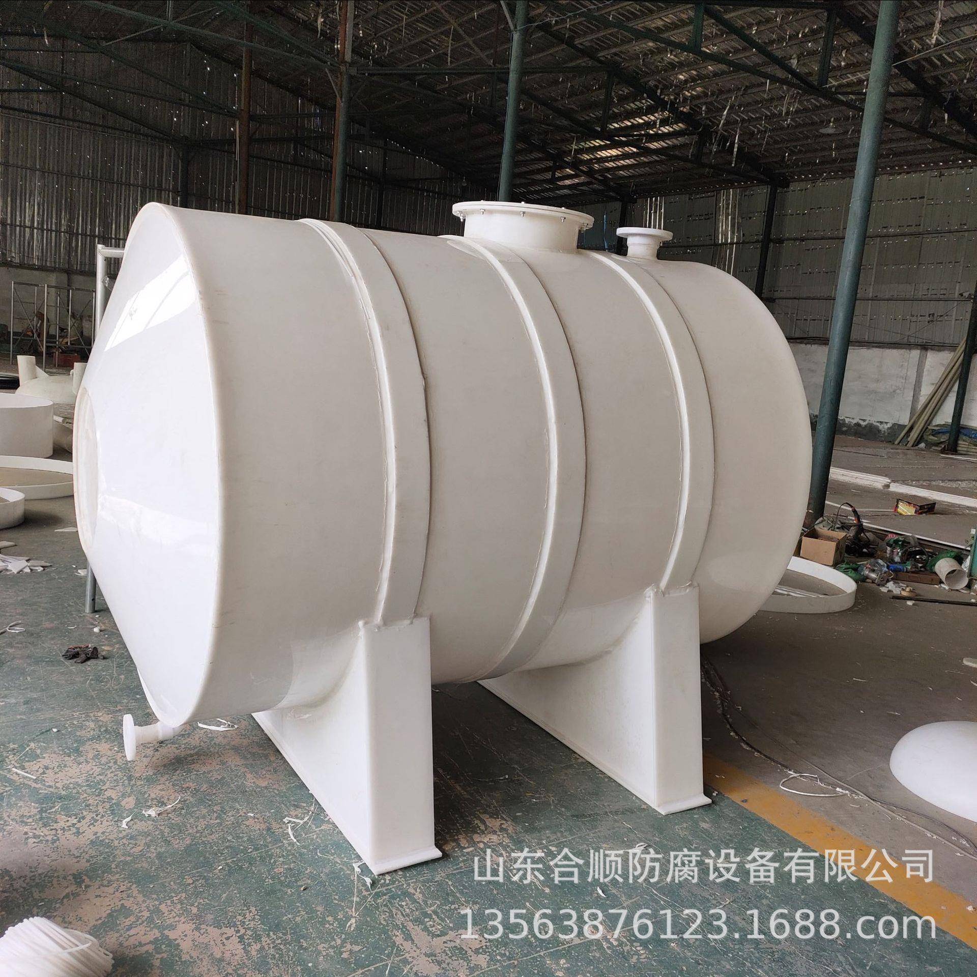 PP卧式储罐PPH卧式储罐规格样式齐全可来图来样制作pph缠绕罐